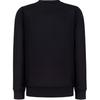 STONE ISLAND Ss24 Letter Crew Neck Fitted Long Sleeve Sweatshirt Men Sweatshirt Black 801566559-V0029