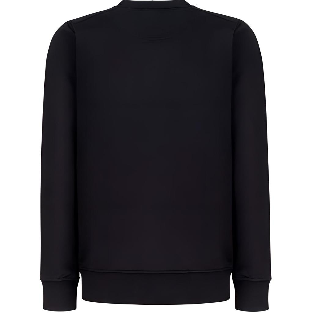 STONE ISLAND Ss24 Letter Crew Neck Fitted Long Sleeve Sweatshirt Men Sweatshirt Black 801566559-V0029