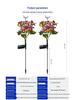 Solar LED Butterfly Flower Garden Light Outdoor Decorative Lamp