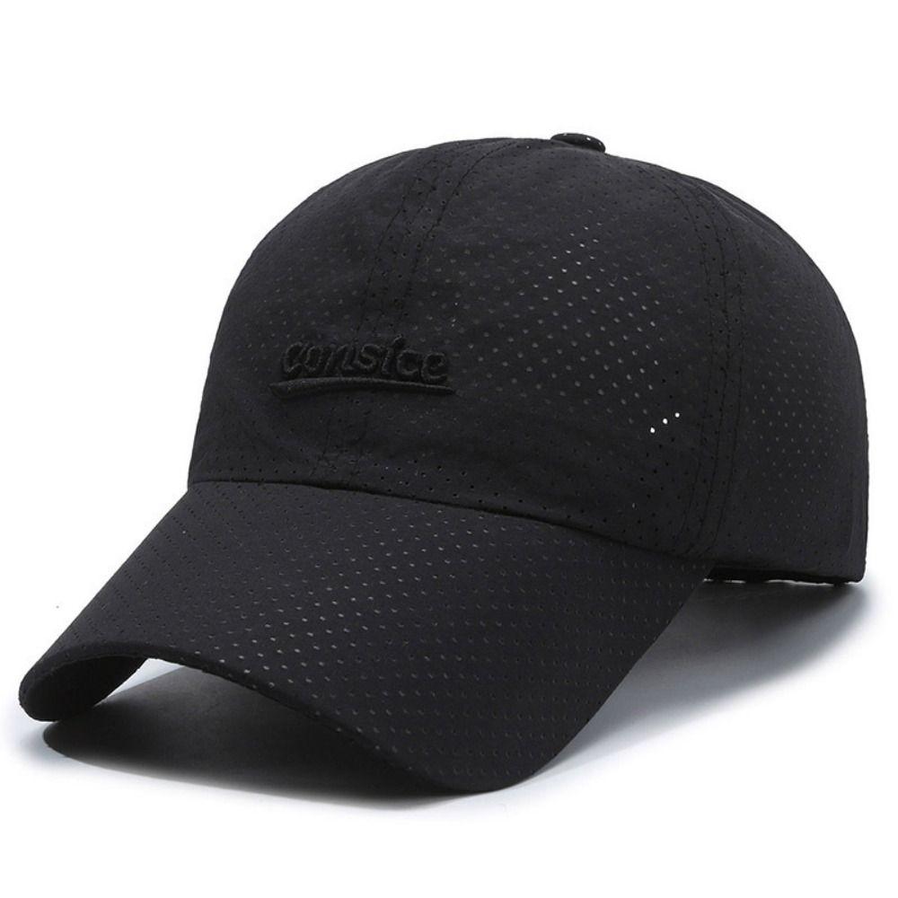 Sun Protection Quick-Drying Hat Letter Embroidery Baseball Cap Casquette Peaked Cap For Women Men