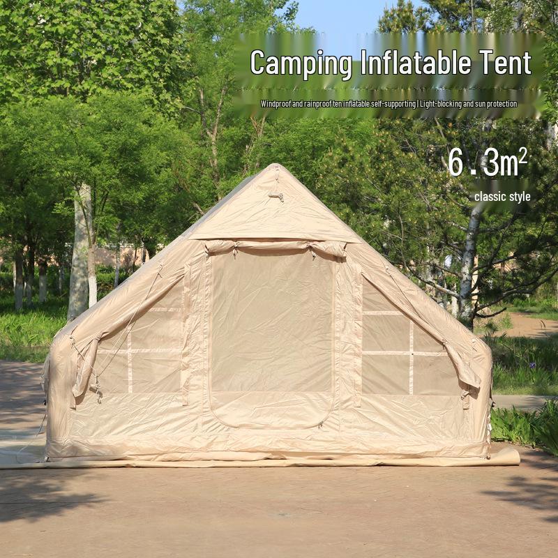 6.3 sqm Lightweight Automatic Inflatable Rainproof Camping Tent
