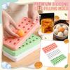 Food Grade Silicone Sphere Mold with Lid 24 Cavities for Ice Balls Mooncake Filling DIY Soap Making Bubble Tray Round Shape