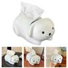 Nordic Adorable Puppy Shaped Tissue Holder Cream Colored Kitchen Counter Organizer Modern Home Decoration Gift Ideas