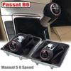 For VW Passat B6 B7 CC 2005-2013 Gear Shifter Knob with Dustproof Cover 5/6 Speed Gear Shift Knob Stick Gaiter Boot Frame Kit