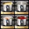 SUS304 Stainless Steel Round Soup Pot with Lid