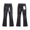 Splicing Flare Jeans for Men Stacked Pants Streetwear Pants Harajuku Goth Bell Bottom Punk Long Trousers