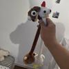 Cute Big-Eyed Stuffed Toy Long Neck Dog Duck Giraffe Plush Doll Car Bag Keychain Cute Animal Bendable Plush Figure Unique Gift for Dog Lovers