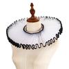 Handmade Ruffle Neck Collar Ruff Collar Adjustable Collar for Masquerades Parties Cosplay Event Costume Neckwear All Age
