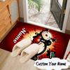 Custom Name Heartfelt Pucca Love Carpet, Chair Rug,Area Rug for Office Bedroom living rooms bedroom, Doormat decor Christmas fan gifts