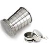 Portable Stainless Steel Collapsible Cup with Keychain