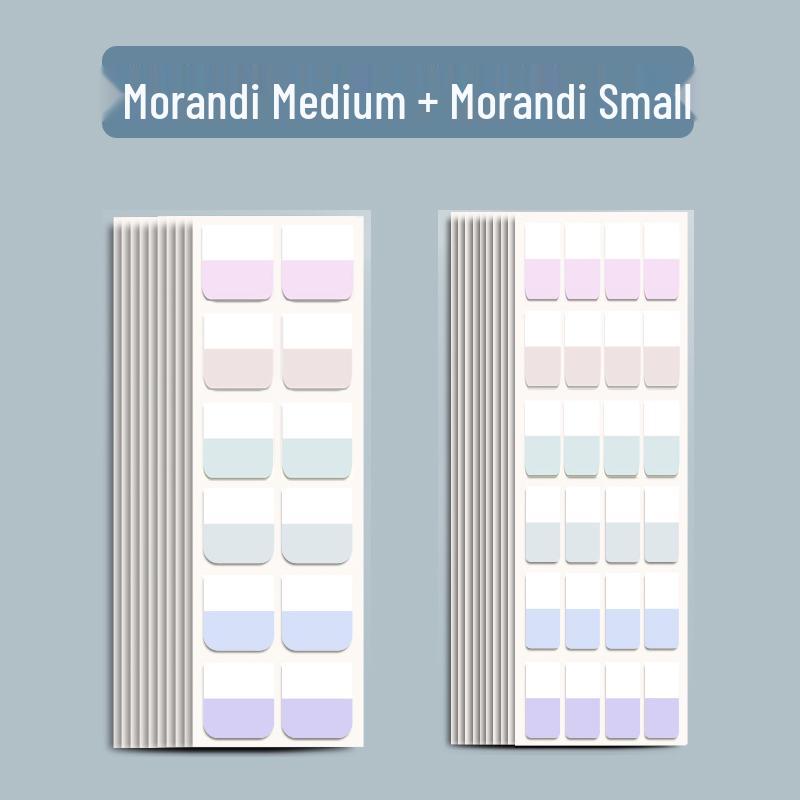 Colorful Transparent Writable Index Tabs and Memo Stickers for Students