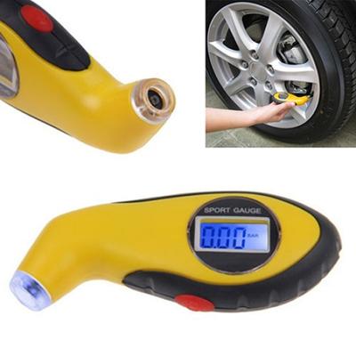 Tester per manometro digitale con display LCD per pneumatici, per auto, moto