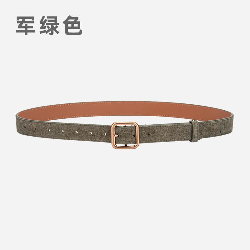 Wind Belt Ladies Belt Frosted Velvet Decorative Jeans Dress Belt Women