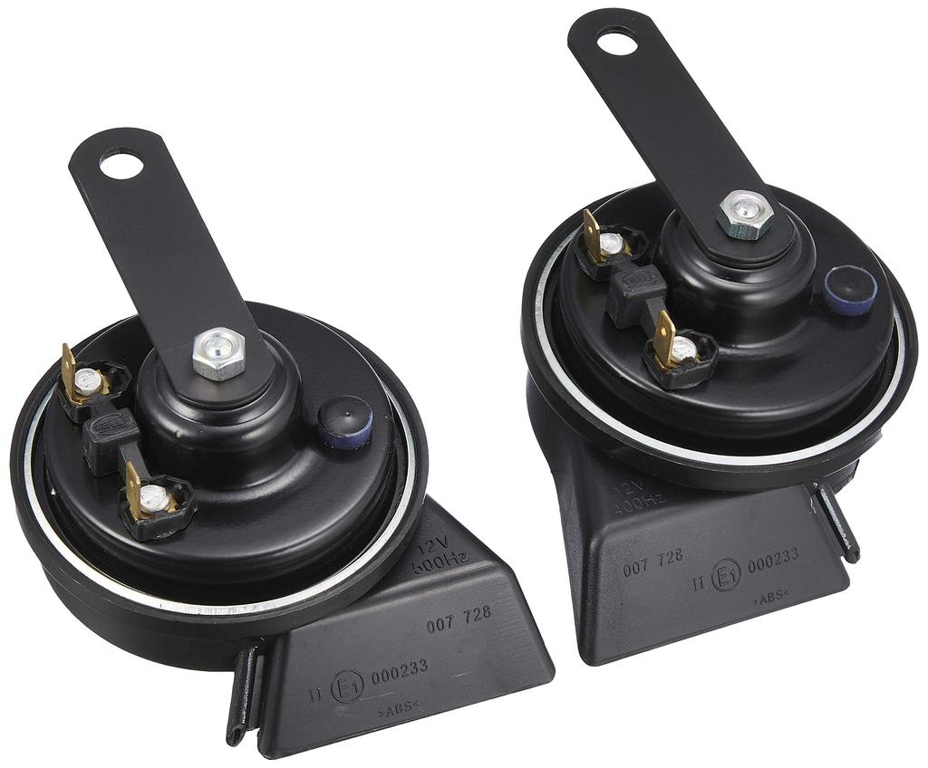 in Germany by Black Twin Tone Horn Twin tone Matte Black High tone bass 2p set Compatible with vehicle inspection HELLA is a reliable manufacturer