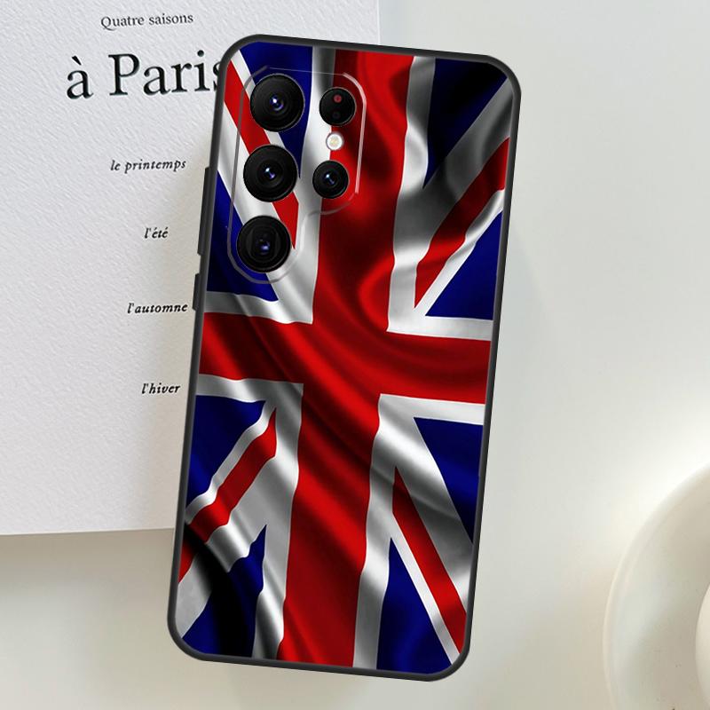 England British UK Union Jack Flag Phone Case For Samsung Galaxy S22 Ultra S21 S20 FE S9 S10 Plus Note 10 20 S23 Ultra Cover