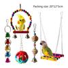 Parrots Cage Ladder Swing Set Wooden Swing Standing Supplies Bridge Training Parrots Standing Supplies