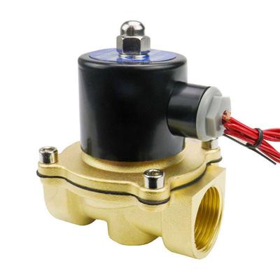 Valvola Solenoide Normalmente Chiusa 3/8'' 1/2'' 3/4'' 1'' 1-1/2'' 2'' 24V 12V 220V 110V Valvole Solenoide in Ottone per Acqua/Gas