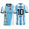 2026 Messi Argentina Tým Fotbalový Dres Zápasový & Tréninkový Set Letní Sportovní Tričko Dětské Oblečení Tričko Y2k