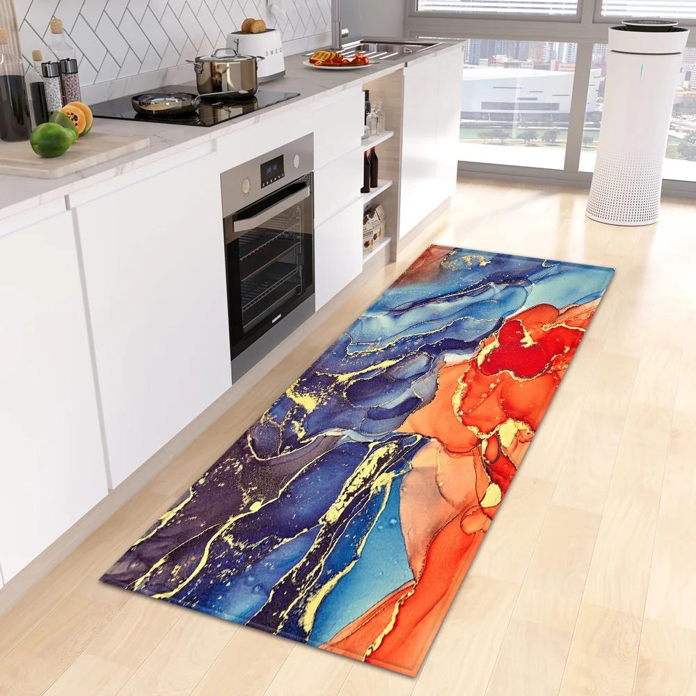 Entrance Doormat Kitchen Carpet Bedroom Floor Balcony Decoration Long Rug Custom Made Home Bath Door Hallway Anti-Slip Foot Mat