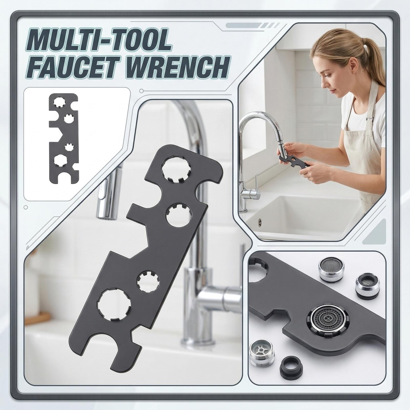 

Multi Functional Spanner Tool Steel Construction Wrench Plate for Plumbing Bicycle Maintenance and Repair Tasks One Size