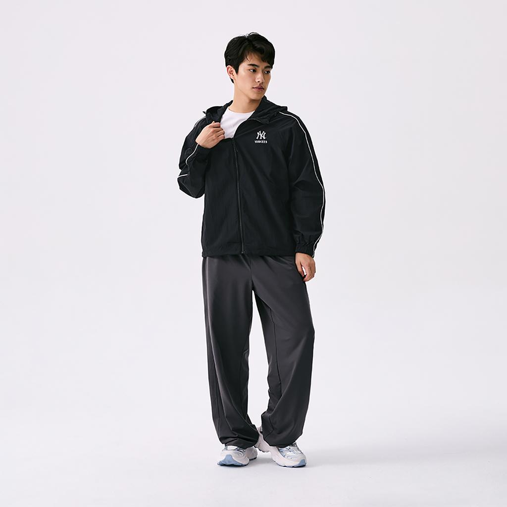 New MLB Preppy Style Collection New York Yankees SS25 Jacket Unisex Black 3AWJV0153-50BKS