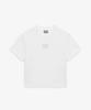 SUPRA Women'S Circle Crown Ribbed Short Sleeve T-Shirt (White)