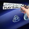 1pcs 3D ABS  Maybach Side Emblem Car GLS GLE S500 Logo sticker Rear Bumper tail door trunk sticker Emblem styling Accessories