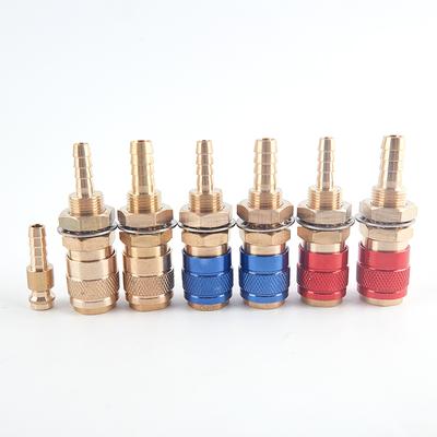 Water Cooled Gas Adapter Quick Connector For Tig/Mig Welding Torch Plug M6/M8