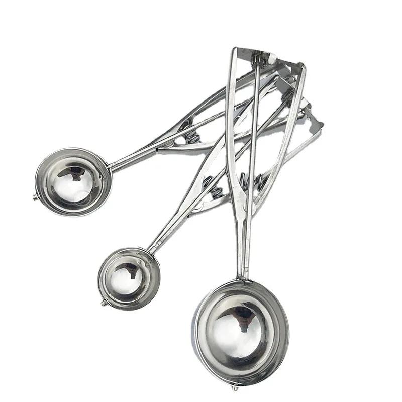 Nerezová naběračka na zmrzlinu Rukojeť na bramborovou kaši Vodní meloun Forma na nabírání zmrzliny Domácí kuchyňské doplňky Gadgets