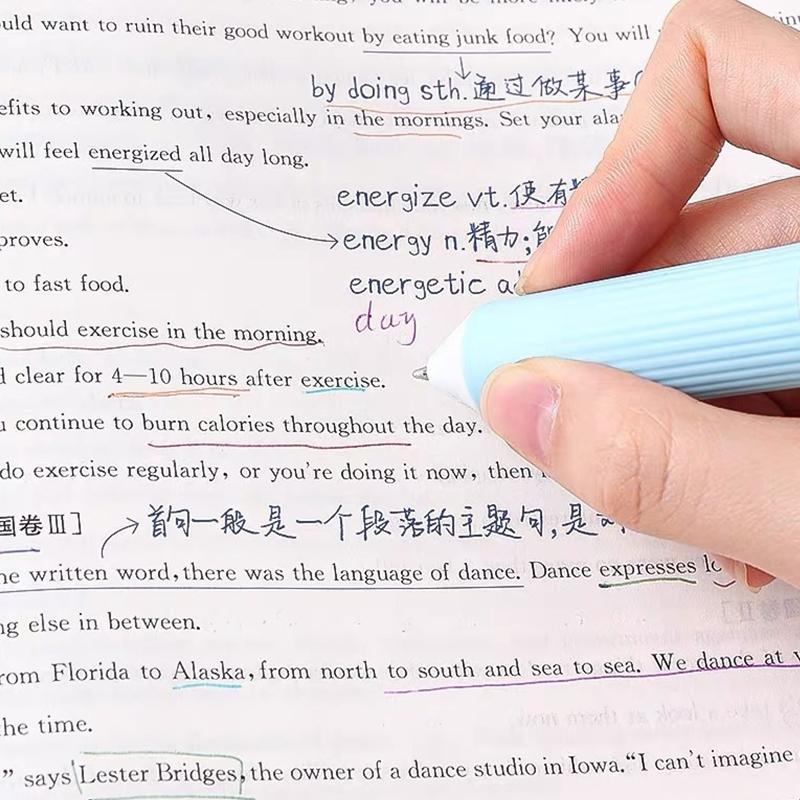 1Set 60 Color Cartoon Ballpoint Pens Soft Grip Press Multicolor Writing Pen For Drawing Writing Office School Supplie Stationery