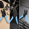 Cage Dust Boot Clamp Pivoting Gripping Surfaces for Garages