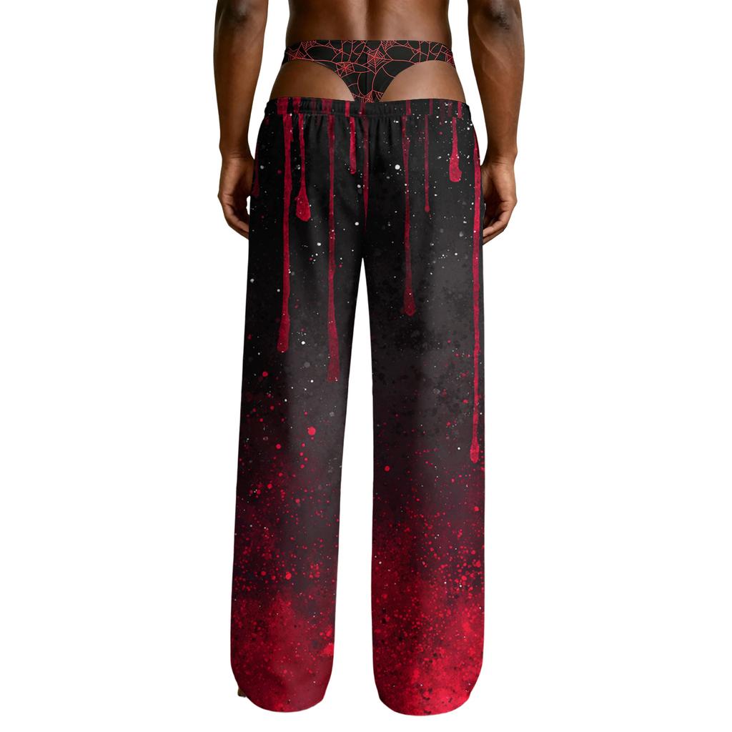 Lustige Schlafanzughose für Herren mit Slip-Aufdruck für Halloween Neuheitshose