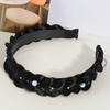 1pcs Stylish Anti Slip Fishbone Braid Wig One Piece Headband Women's Hair Accessories Suitable for Dress