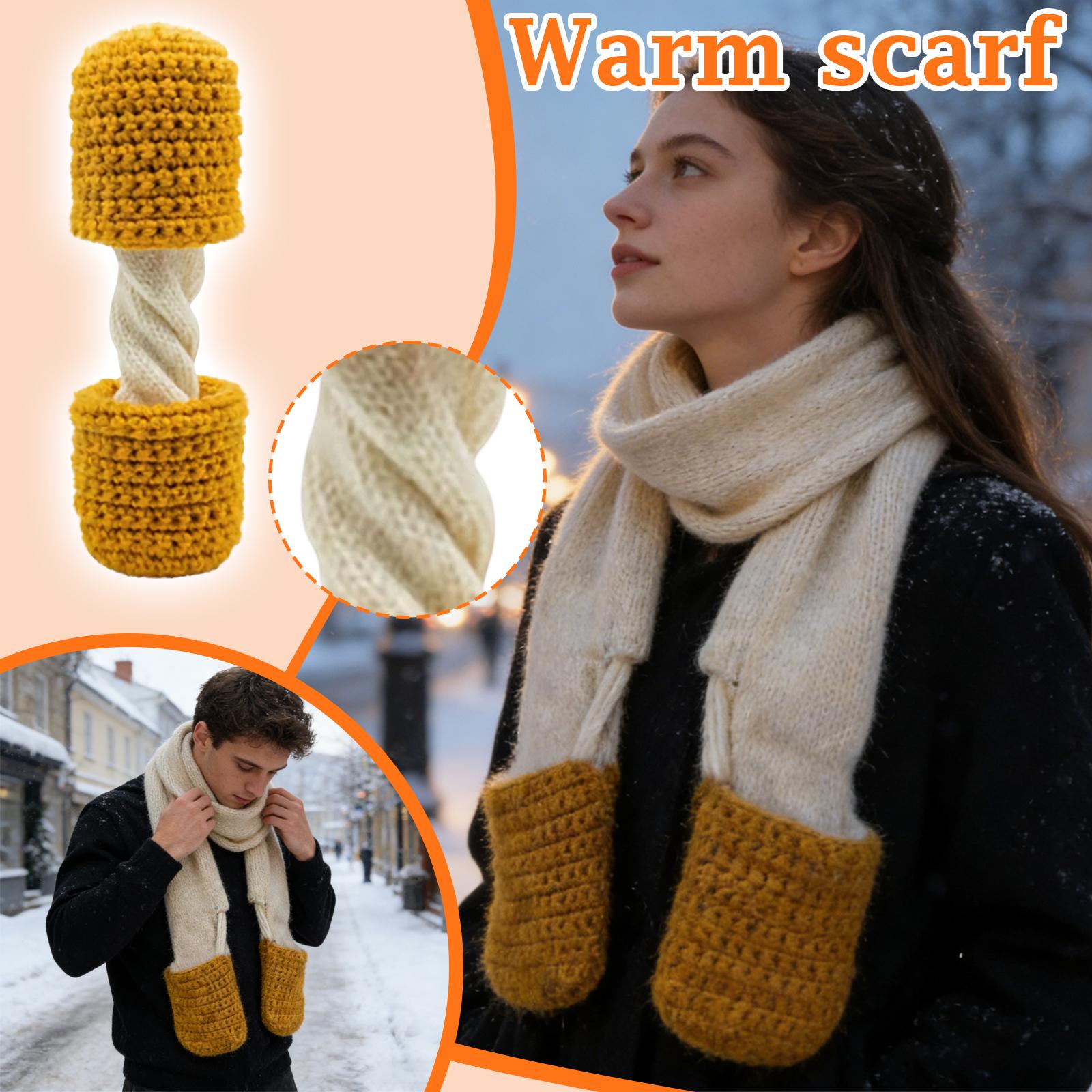 Mozzarella Cheese Stick Scarf Funny Creative Warm Scarf One Size