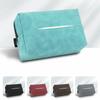 Car Tissue Box Holder Nappa Leather Car Center Console Armrest Napkin Box Sun Visor Backseat Tissue Case With Fix Strap