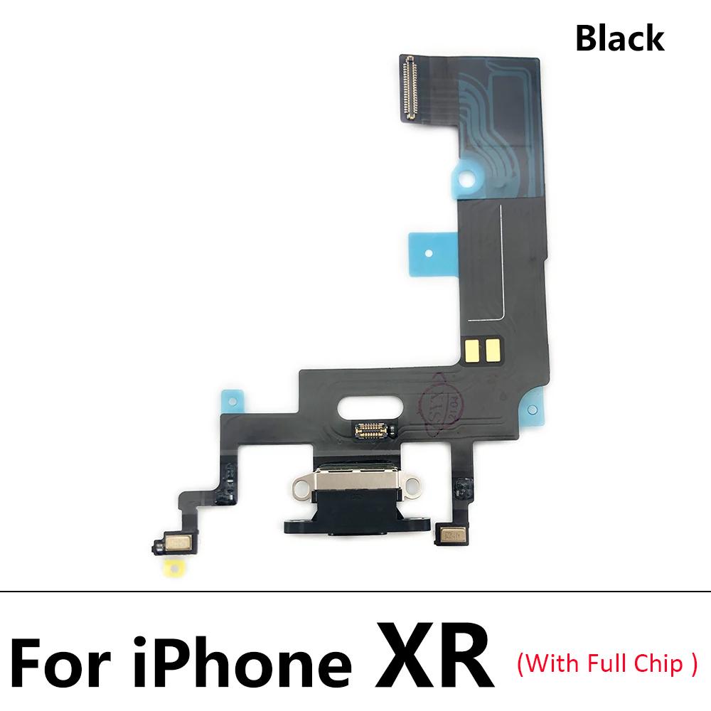 USB Dock Connector Charging Port Flex Cable For iPhone 7 8 Plus Xs Max X Charger Board With Microphone Module Replacement Parts