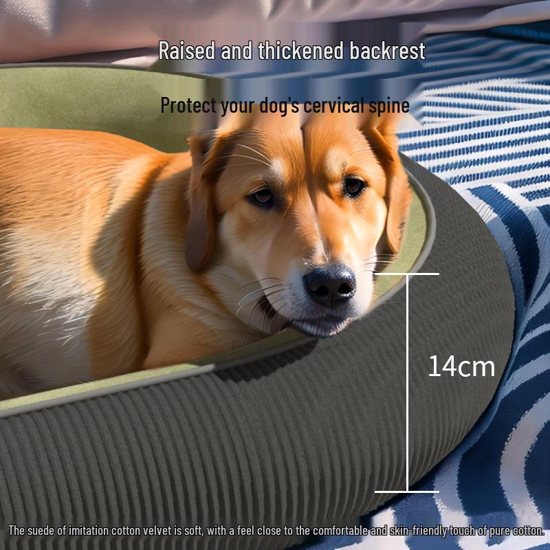 Cama Lavável Resistente a Rasgos para Cães e Gatos - Todas as Estações, Quente, para Animais de Estimação de Pequeno a Grande Porte