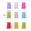 10pcs Resin Candy Color Bear Charms Pendant Beads for Necklace Bracelet Jewelry Making