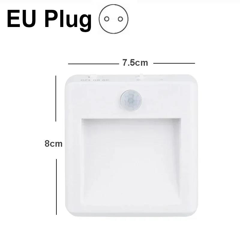 LED Night Light With Motion Sensor EU US UK AU Plug Lamps Children'S Night Lights For Bedside Table Bedroom Stair Kitchen