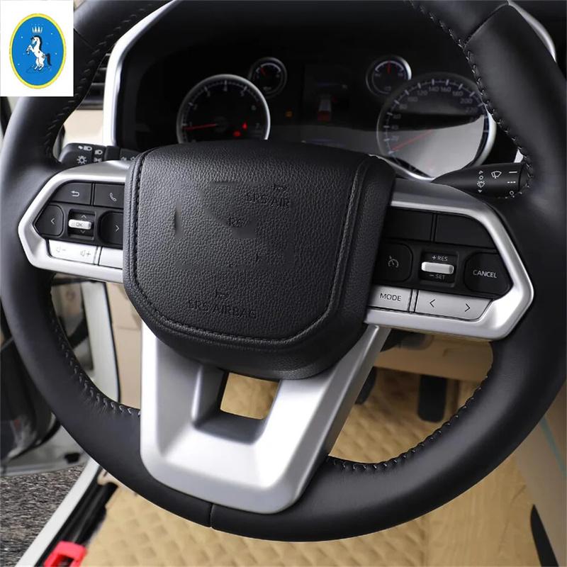 ABS Auto Steering Wheel Bottom Decor Frame Cover Trim For Toyota Land Cruiser 300 LC300 - 2025 Interior Refit Accessories