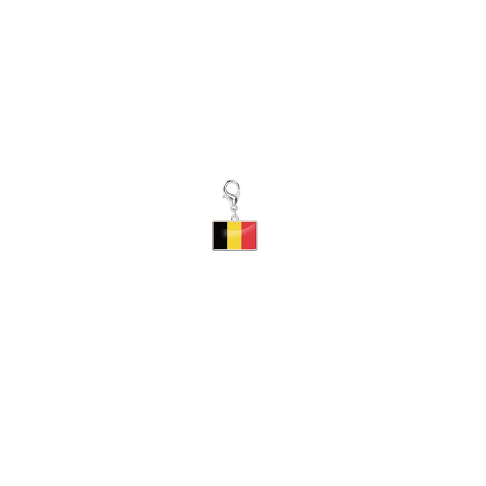 

10*6.6mm Country Flag Charms Bracelet Stainless Steel Fashion Mother Day Gift Jewelry Recording Your Travel Memories