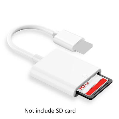 SD Card Adapter Camera Reader For iPad iPhone 6 6S 7 8 X Xs 11 12 13 14 Pro Max