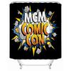 Comic-pop-art Shower Curtain Waterproof Bathroom Decor Polyester Fabric Bath Screen Bathtub Curtains with Hooks Shower Curtains