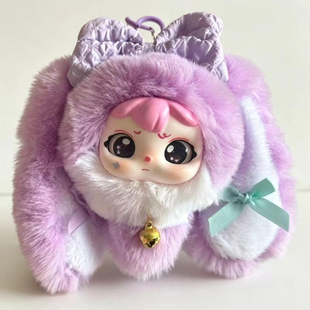 Lucky Rabbit Silicone Plush Pendant: Cute Doll Ornament for Gift
