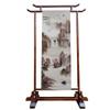 Solid Wood Antique Art Exhibition Display Stand for Posters and Calligraphy