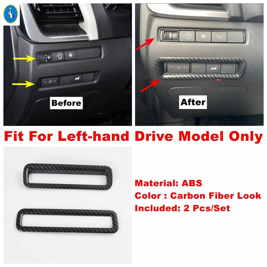 For Nissan X-Trail X Trail / Rogue T33  - 2025 Carbon Fiber Car Window Glass Lift / Gear Shift Box Cover Trim Accessories