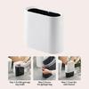 Waste Bin for Slim Spaces Lidless Plastic Build Includes Roll of Trash Bags Color Random Simple To Maintain