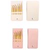 5/6PCS Portable Eyelash Extension Tweezers Set Professional Lash Tweezers Kit with Pouch for Beginners & Lash Artists