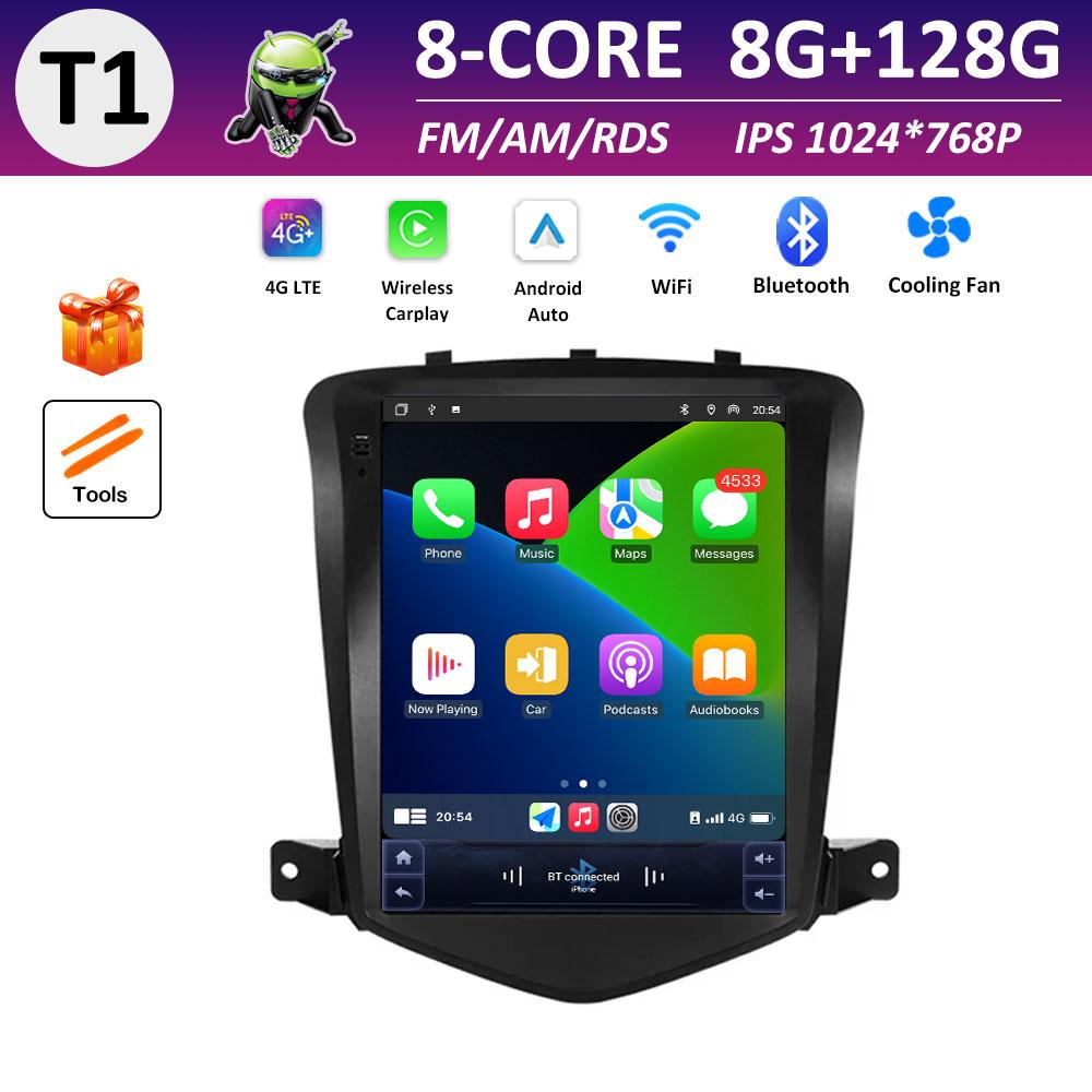 

для Chevrolet Cruze 2008 2009 2010 2011 - 2019 Android Інтелектуальна Система Автомобільний Мультимедійний Радіопрогравач GPS Навігація Сенсорний Екран WIFI