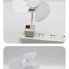 Three-Blade Ultra-Quiet Fan with Strong Wind, Stepless Adjustment, Three-Pin Plug—for Home, Kitchen, and Bedroom (Model SY55).